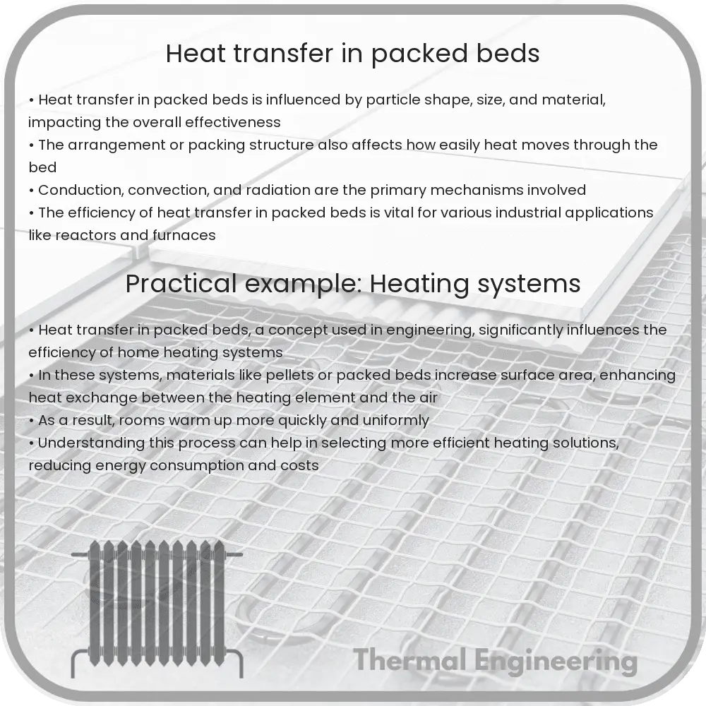 Heat transfer in packed beds