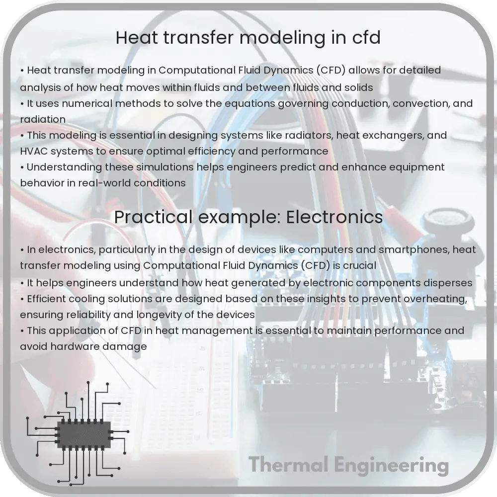 Heat transfer modeling in CFD