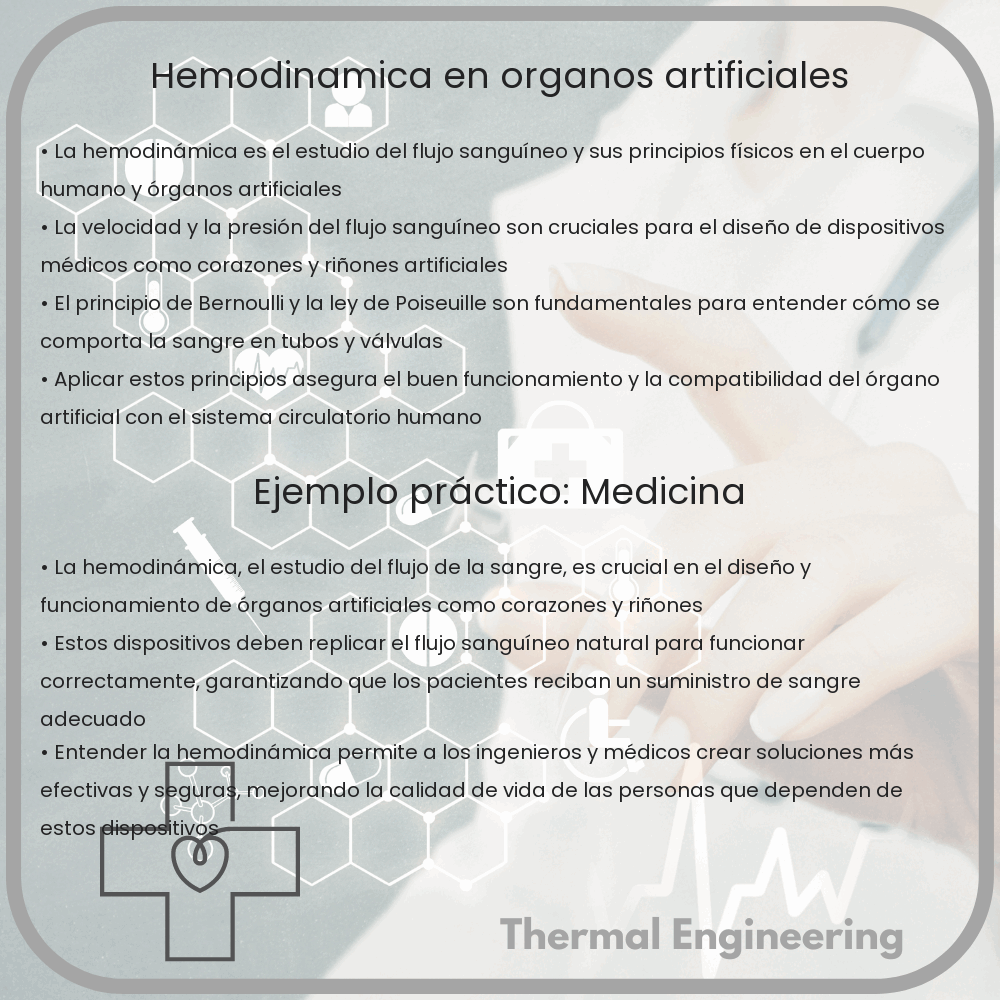 Hemodinámica en órganos artificiales