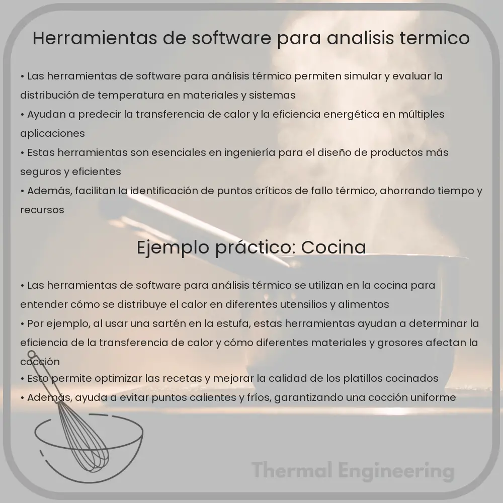 Herramientas de software para análisis térmico
