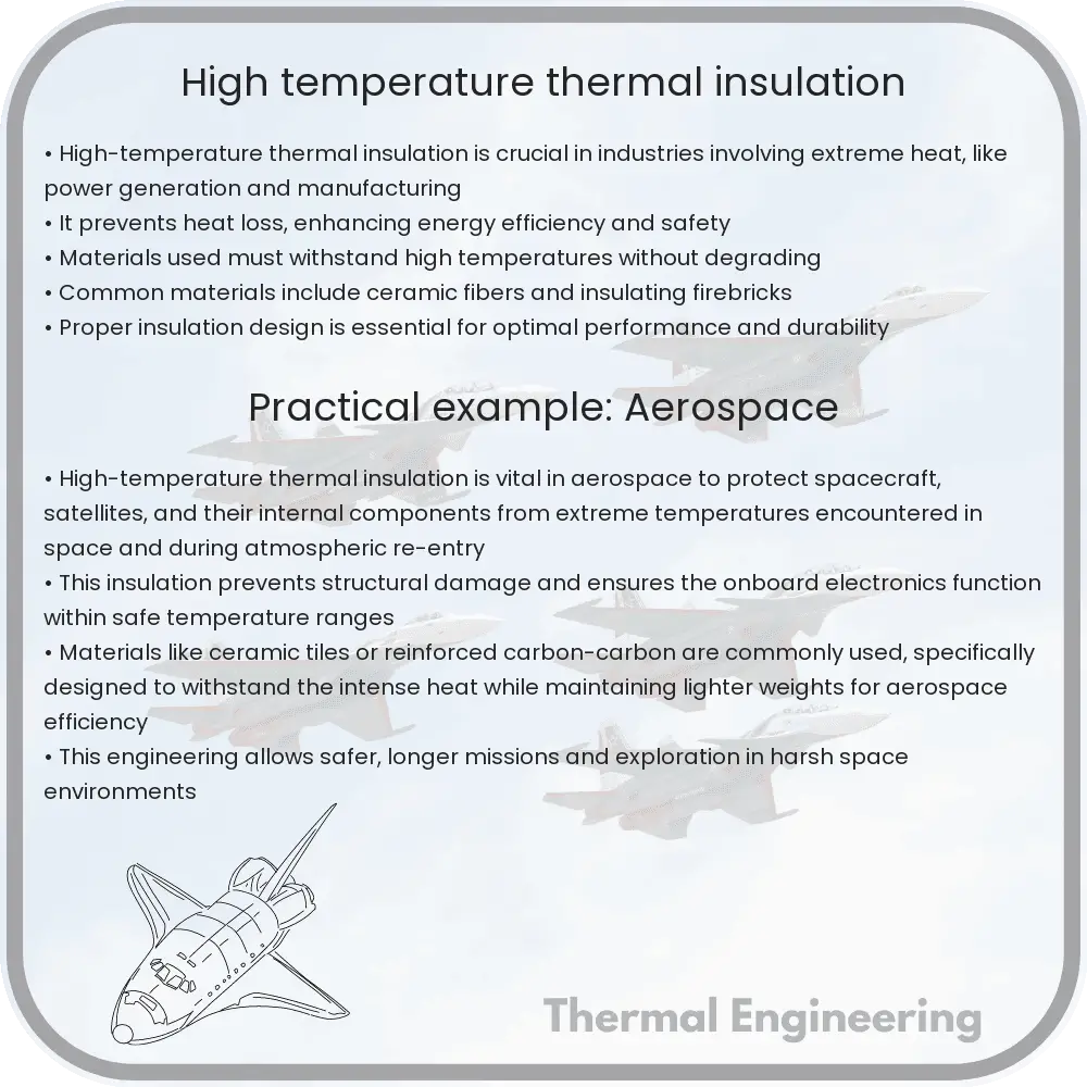 High-temperature thermal insulation