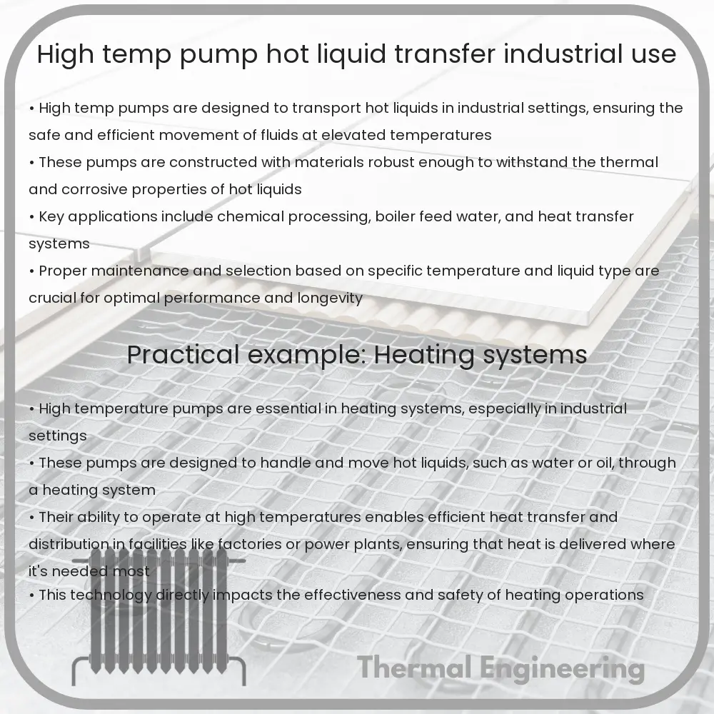 High Temp Pump | Hot Liquid Transfer & Industrial Use