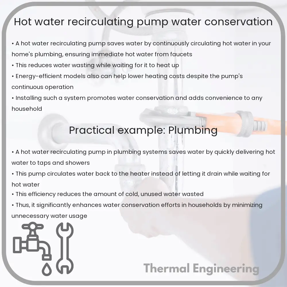 Hot Water Recirculating Pump | Water Conservation