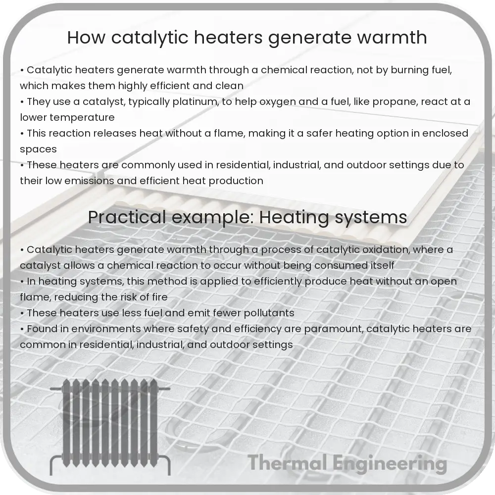 How catalytic heaters generate warmth