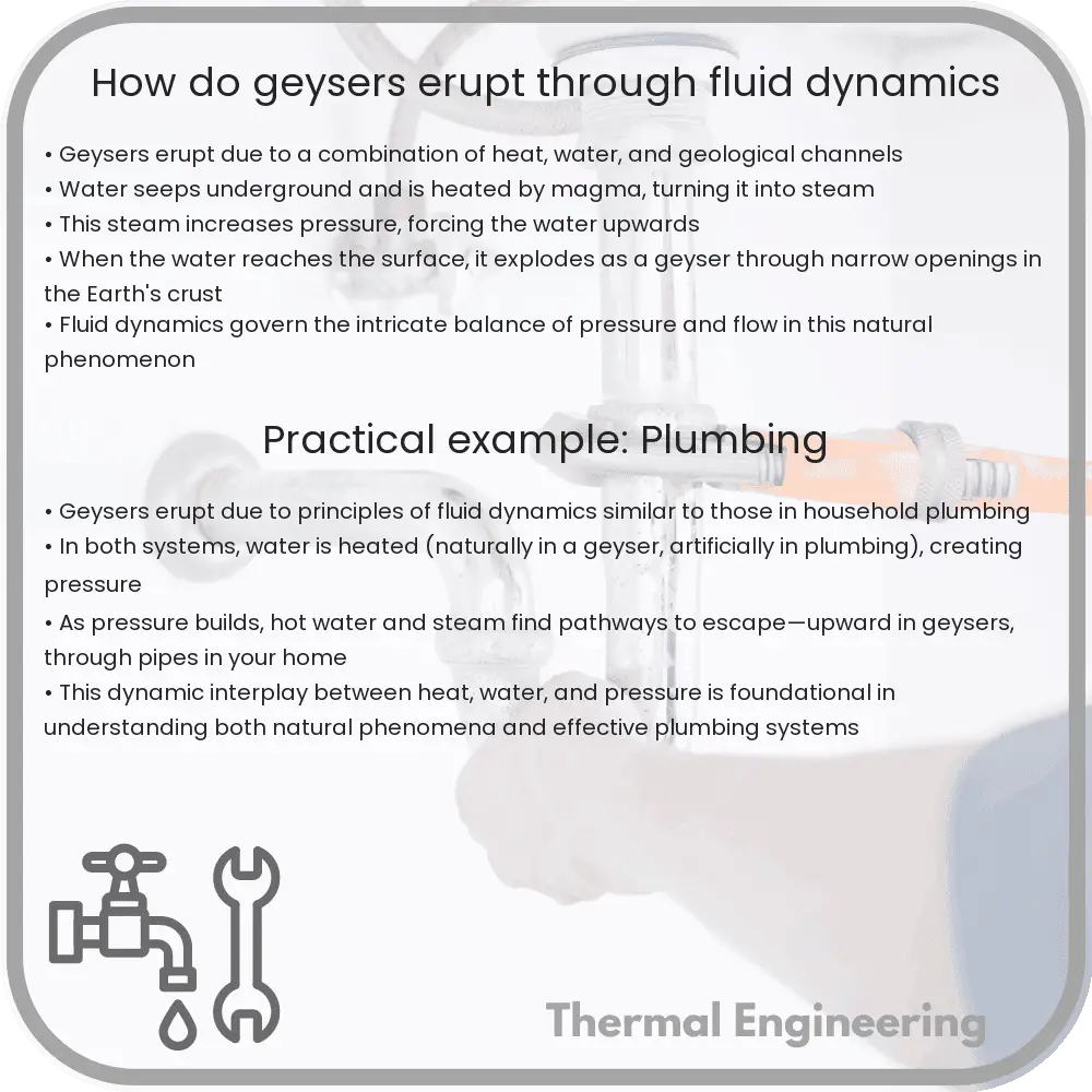 How Do Geysers Erupt Through Fluid Dynamics?