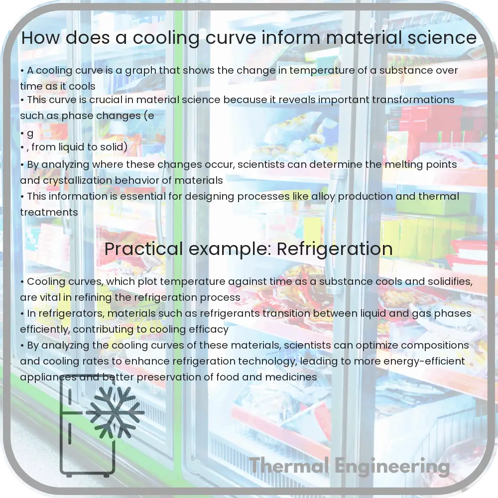 How does a cooling curve inform material science