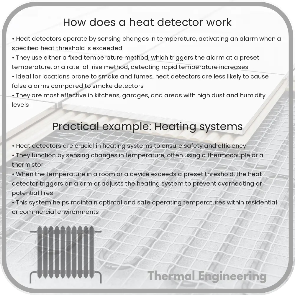 How does a heat detector work
