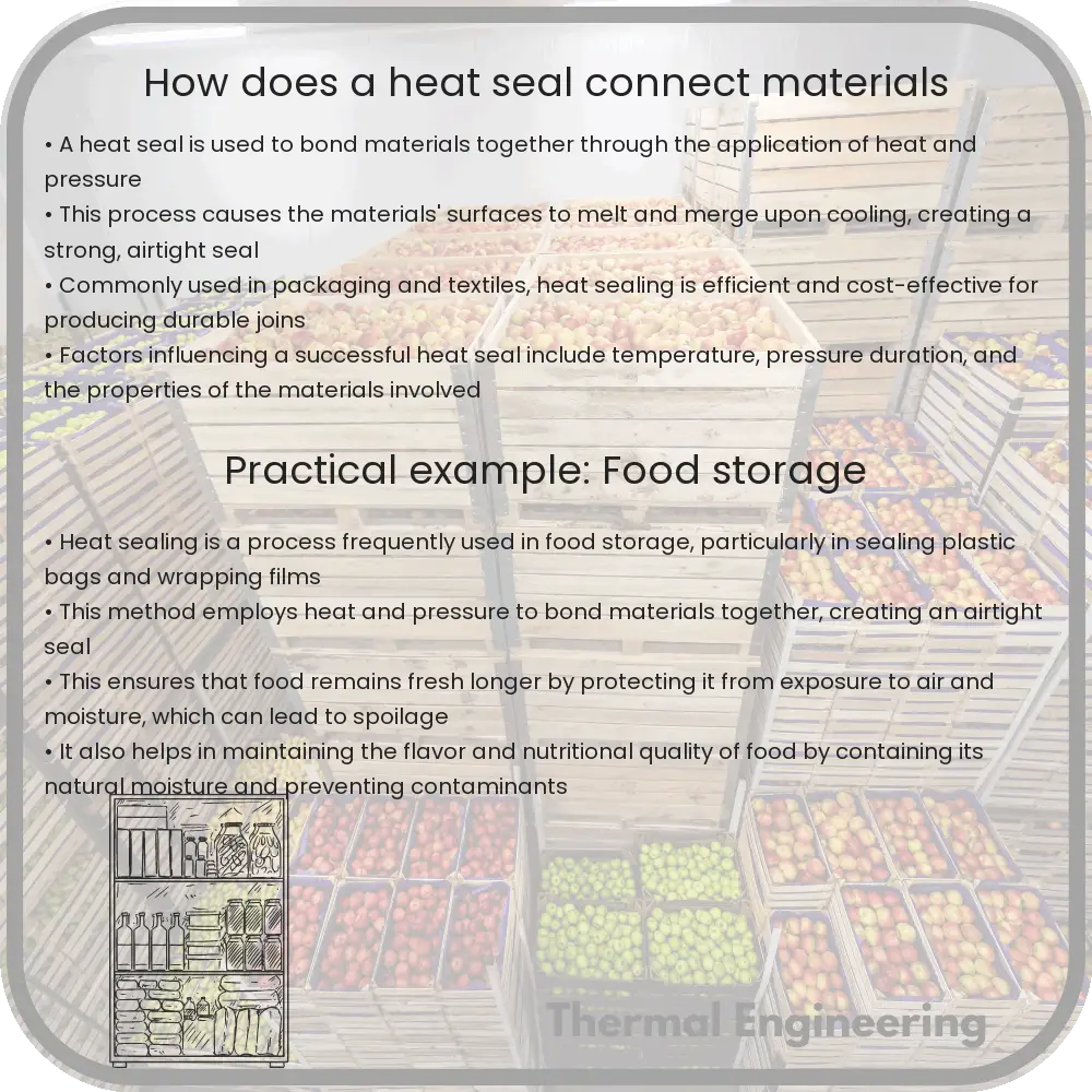 How does a heat seal connect materials