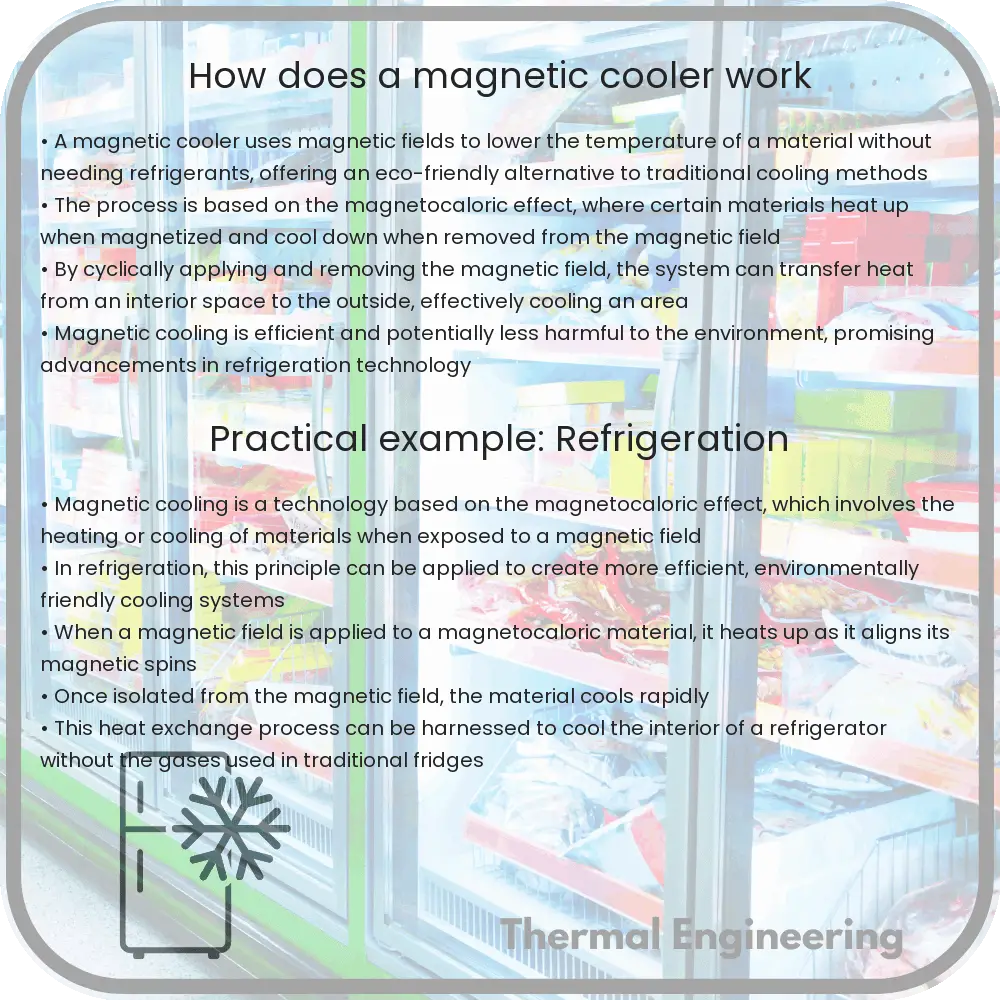 How does a magnetic cooler work
