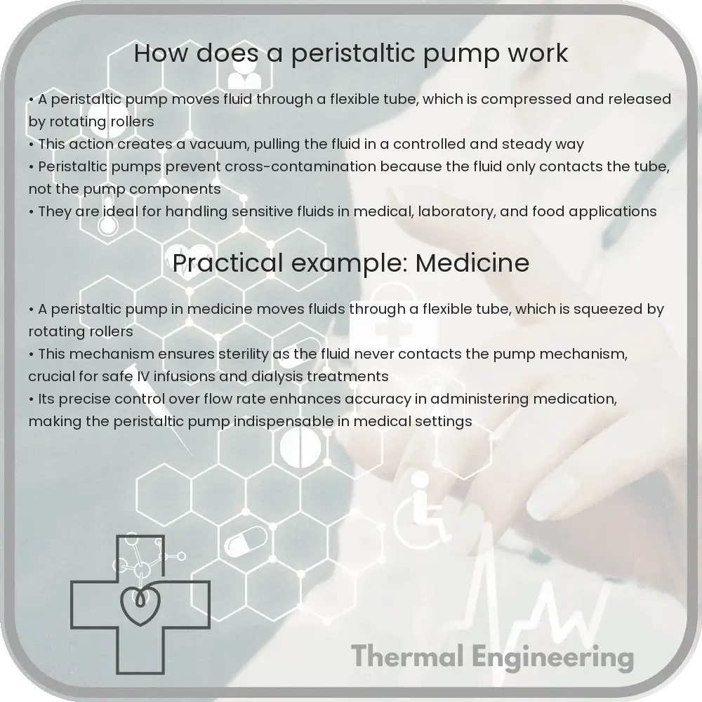 How does a peristaltic pump work