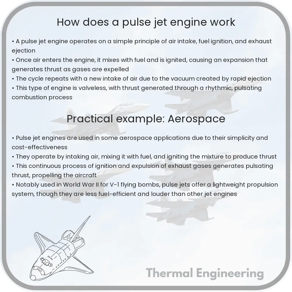 How does a pulse jet engine work