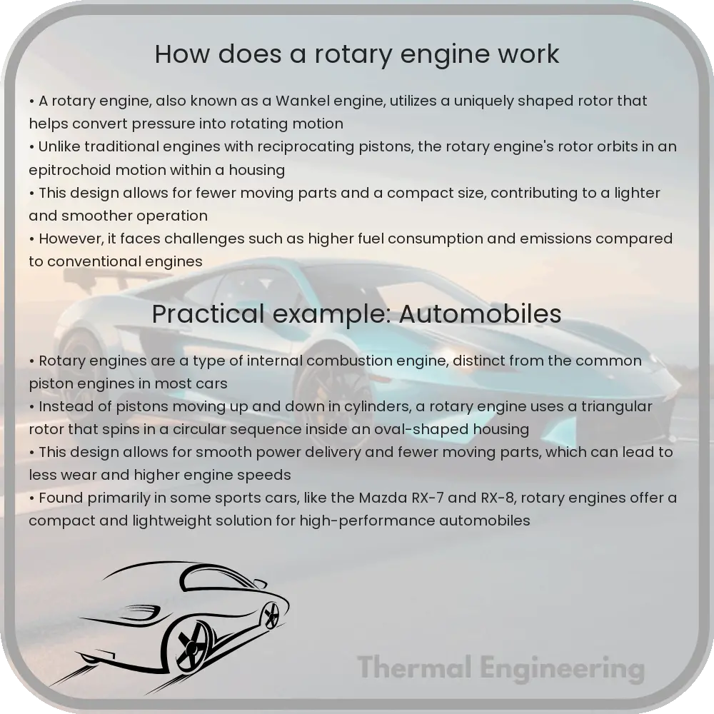 How does a rotary engine work