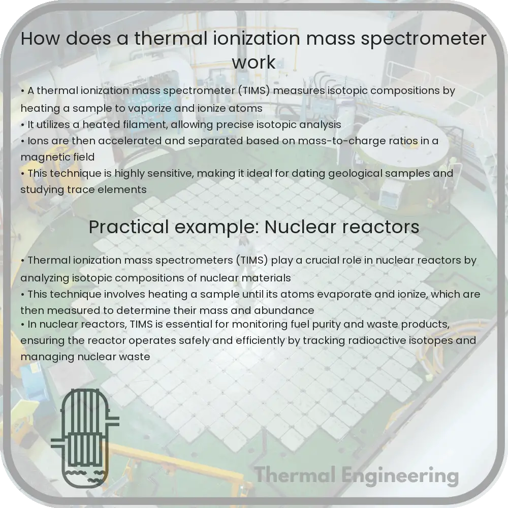 How does a thermal ionization mass spectrometer work
