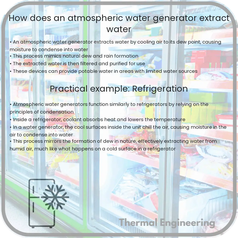 How does an atmospheric water generator extract water
