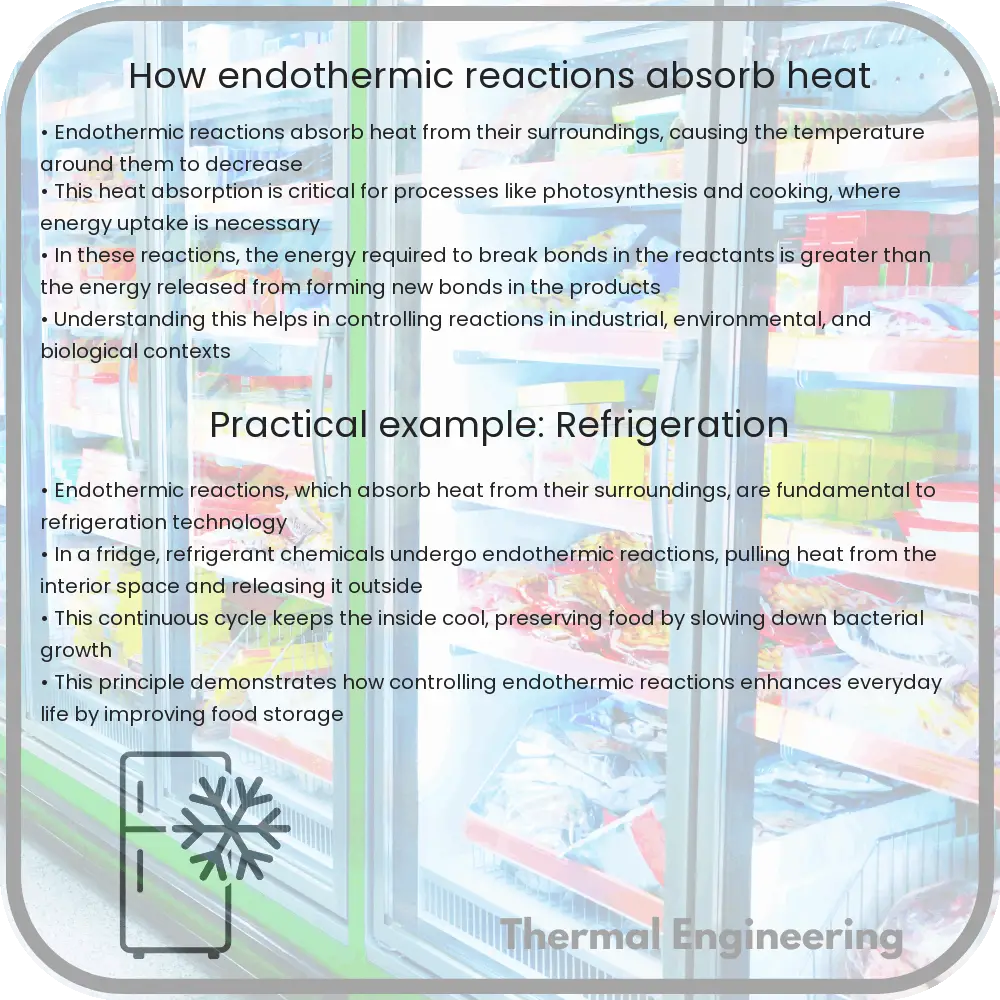 How endothermic reactions absorb heat