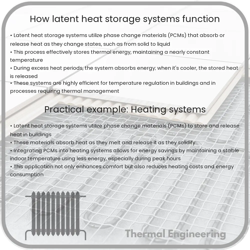 How latent heat storage systems function