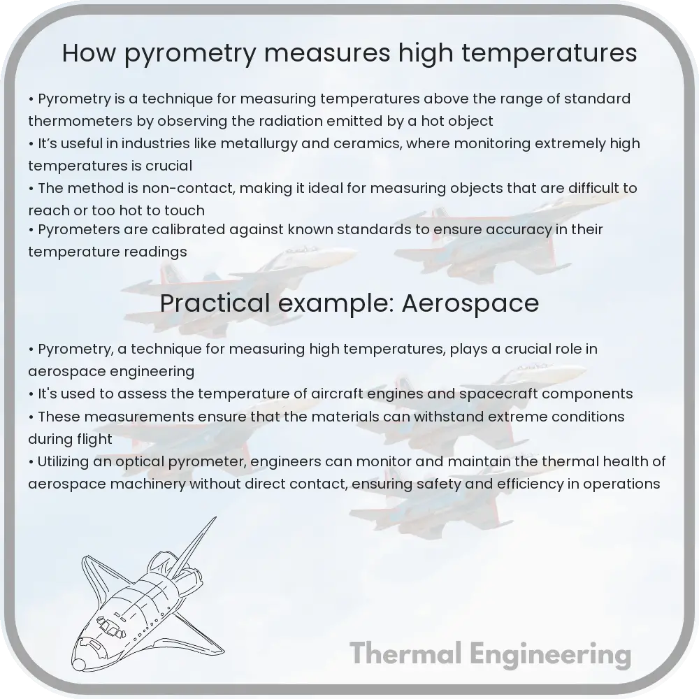How pyrometry measures high temperatures