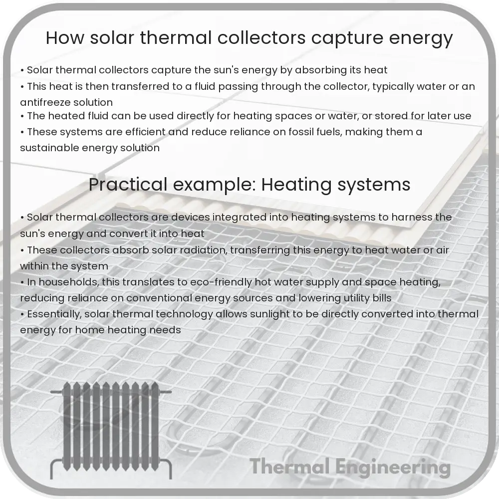 How solar thermal collectors capture energy