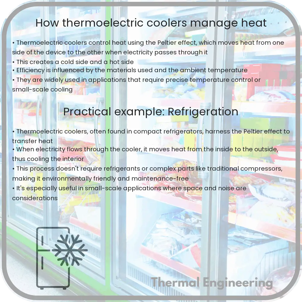 How thermoelectric coolers manage heat