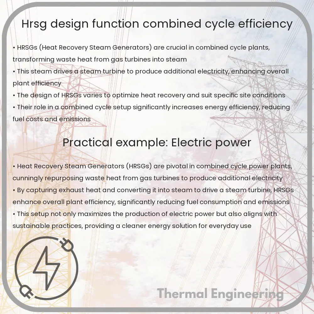 HRSG | Design, Function, Combined Cycle Efficiency
