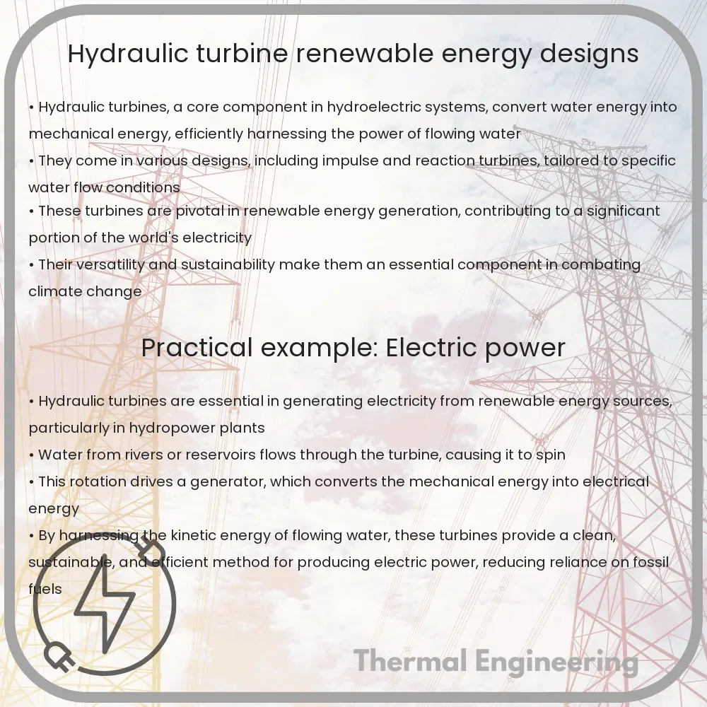 Hydraulic Turbine | Renewable Energy, Designs