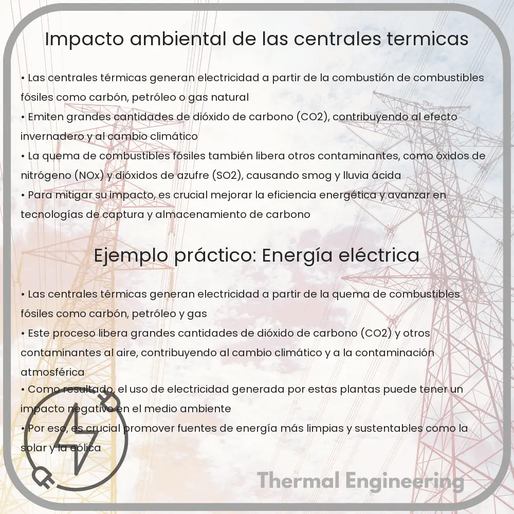 Impacto ambiental de las centrales térmicas