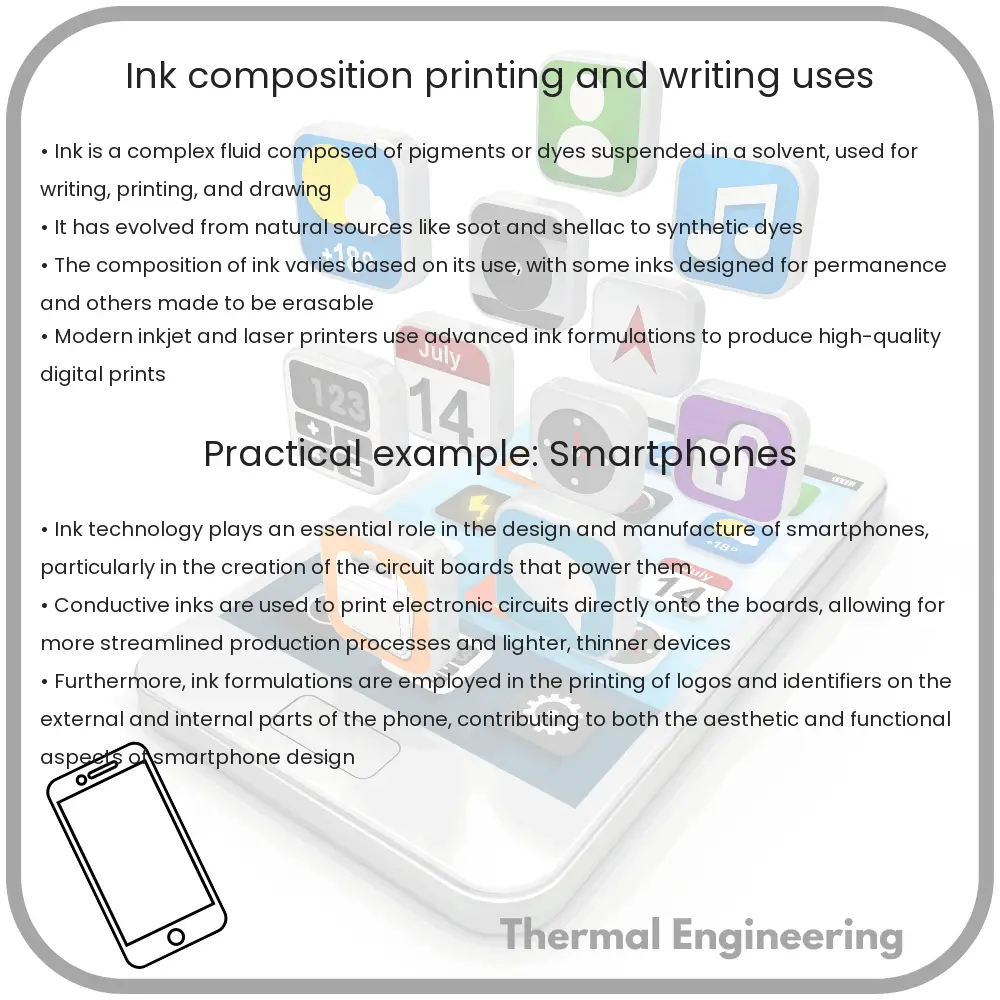 Ink | Composition, Printing and Writing Uses