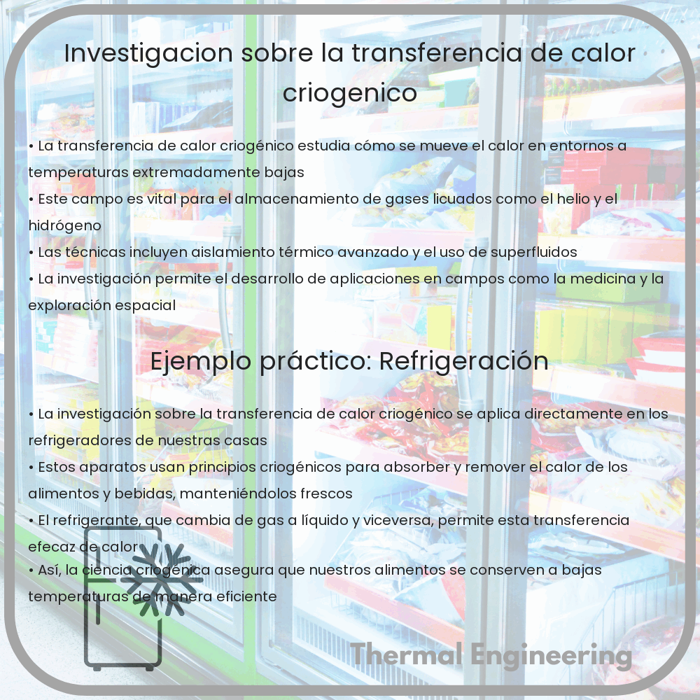 Investigación sobre la transferencia de calor criogénico