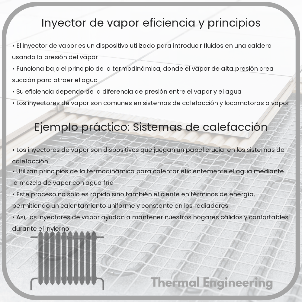 Inyector de Vapor: Eficiencia y Principios