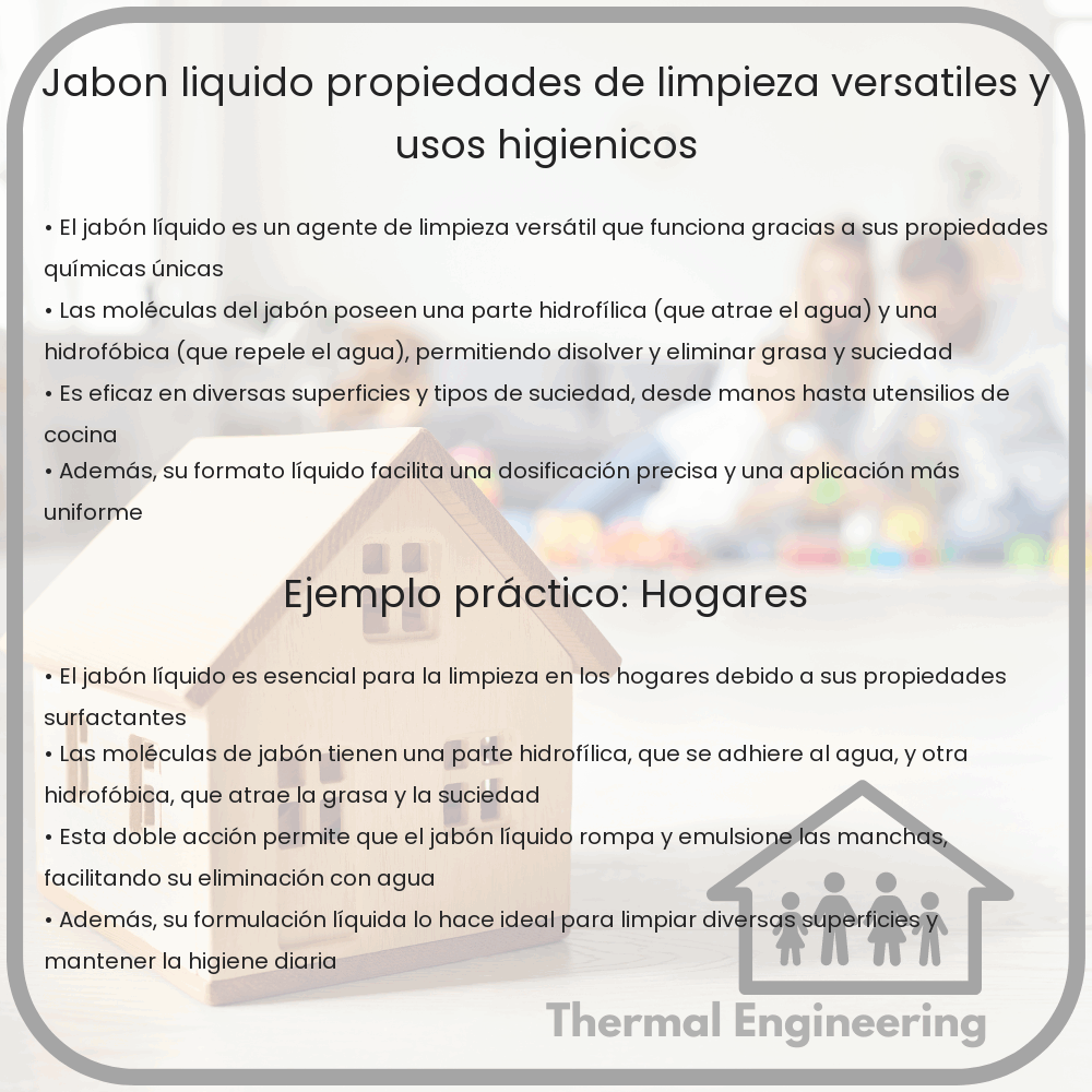 Jabón Líquido | Propiedades de Limpieza Versátiles y Usos Higiénicos