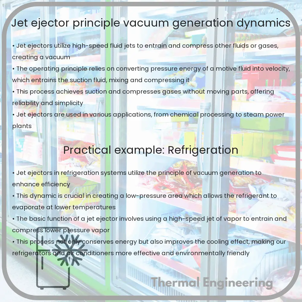 Jet Ejector | Principle, Vacuum Generation Dynamics