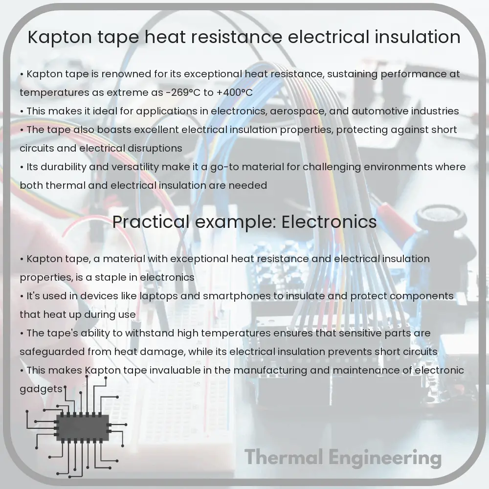 Kapton Tape | Heat Resistance, Electrical Insulation