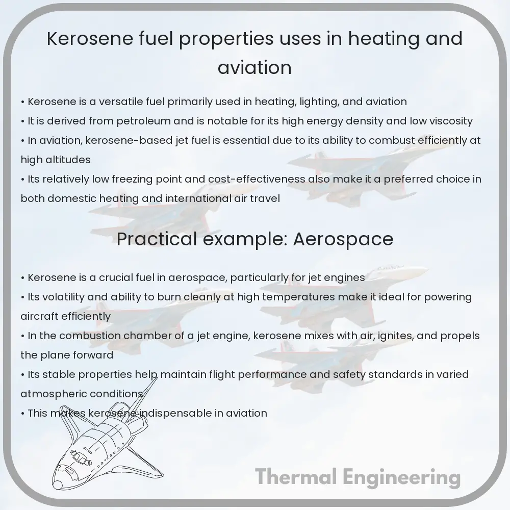 Kerosene | Fuel Properties, Uses in Heating and Aviation