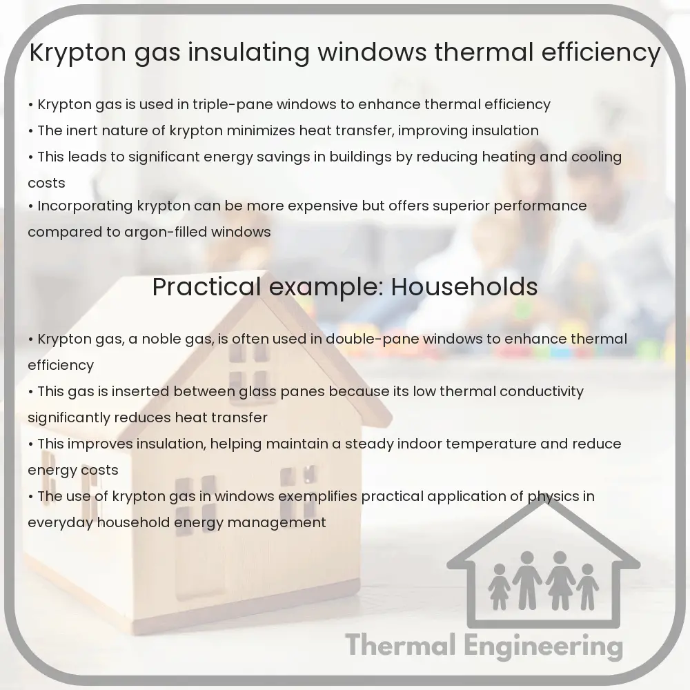 Krypton Gas Insulating Windows, Thermal Efficiency