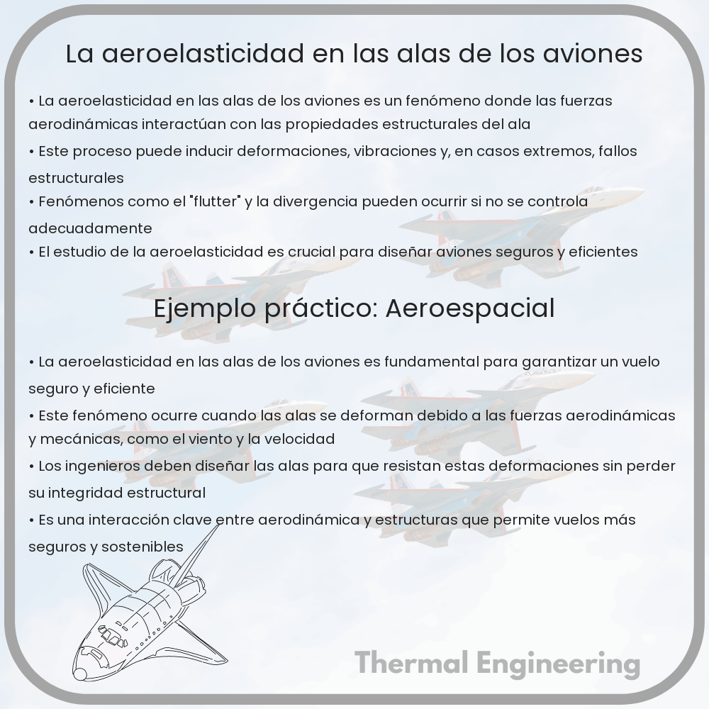 La aeroelasticidad en las alas de los aviones