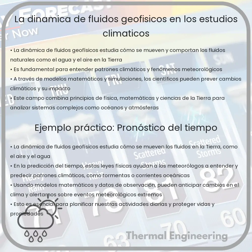 La dinámica de fluidos geofísicos en los estudios climáticos