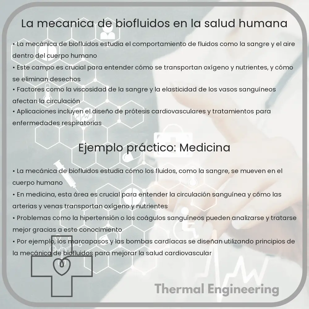La mecánica de biofluidos en la salud humana