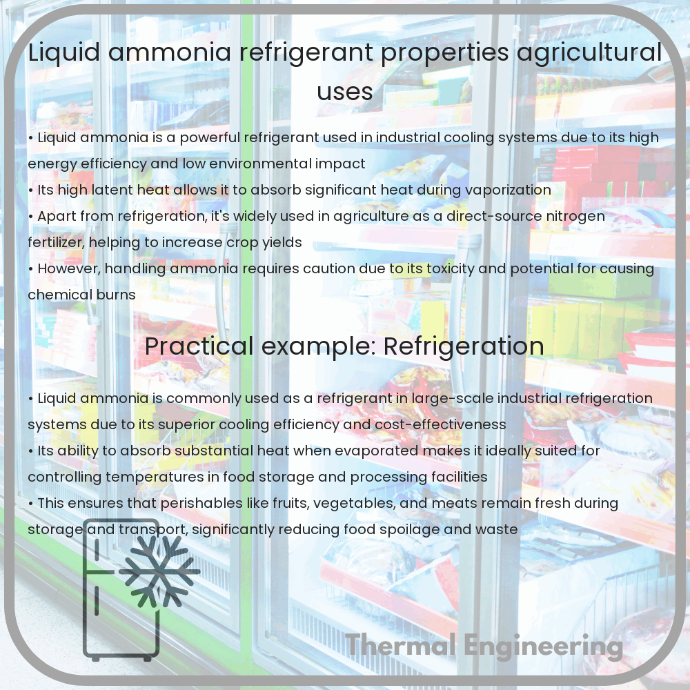 Liquid Ammonia | Refrigerant Properties, Agricultural Uses