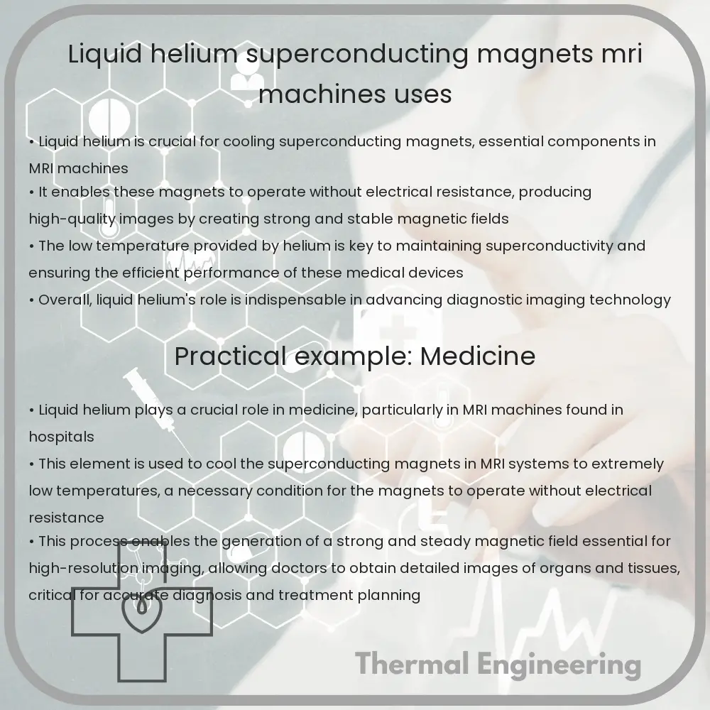 Liquid Helium | Superconducting Magnets, MRI Machines Uses