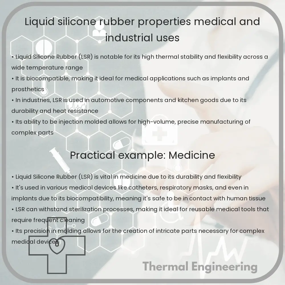 Liquid Silicone Rubber Properties, Medical and Industrial Uses