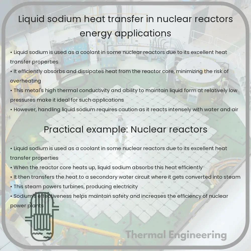 Liquid Sodium | Heat Transfer in Nuclear Reactors, Energy Applications
