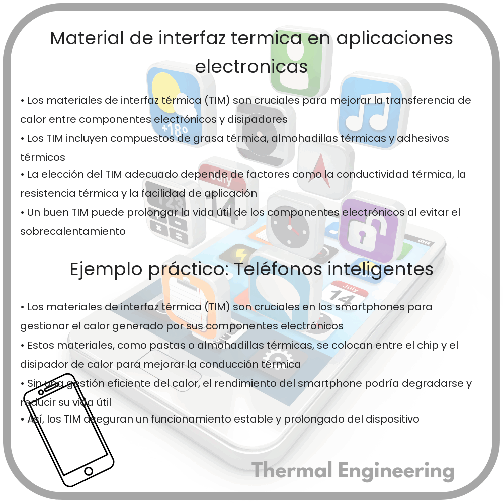 Material de Interfaz Térmica en Aplicaciones Electrónicas