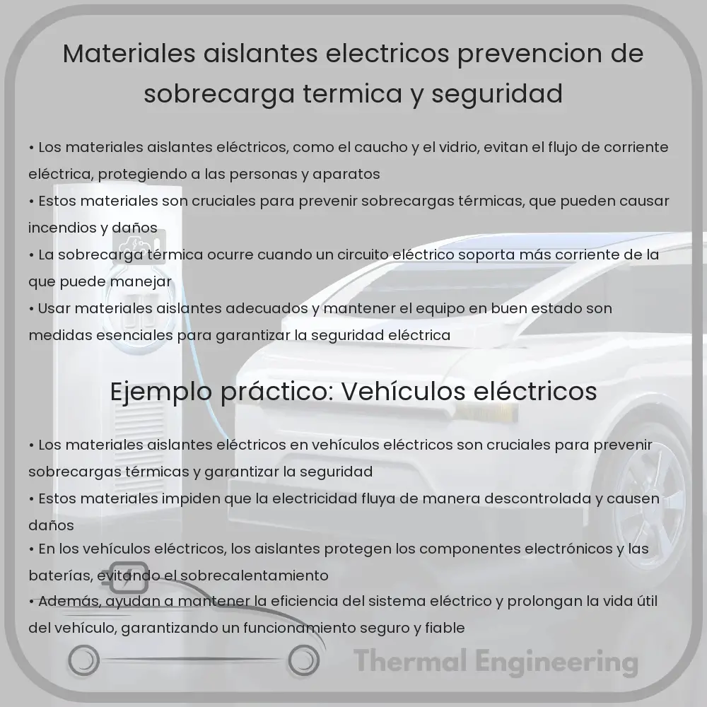 Materiales Aislantes Eléctricos | Prevención de Sobrecarga Térmica y Seguridad