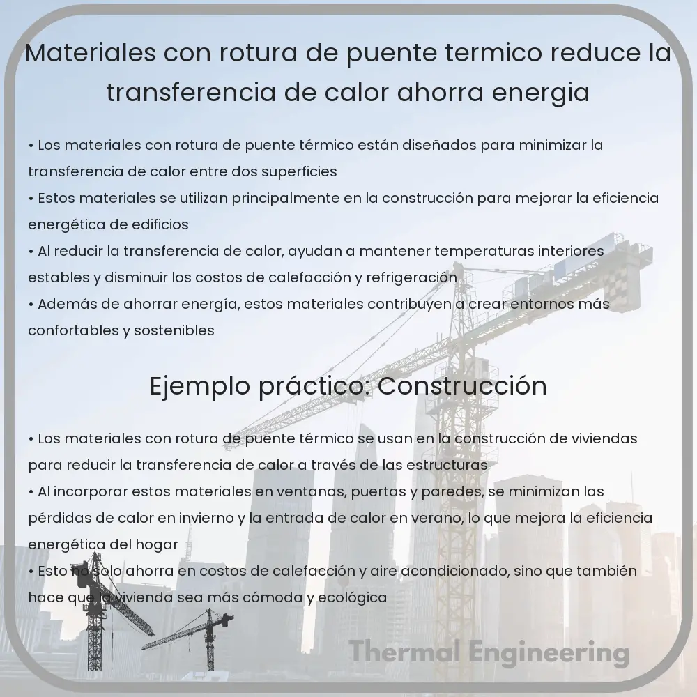 Materiales con Rotura de Puente Térmico | Reduce la Transferencia de Calor, Ahorra Energía