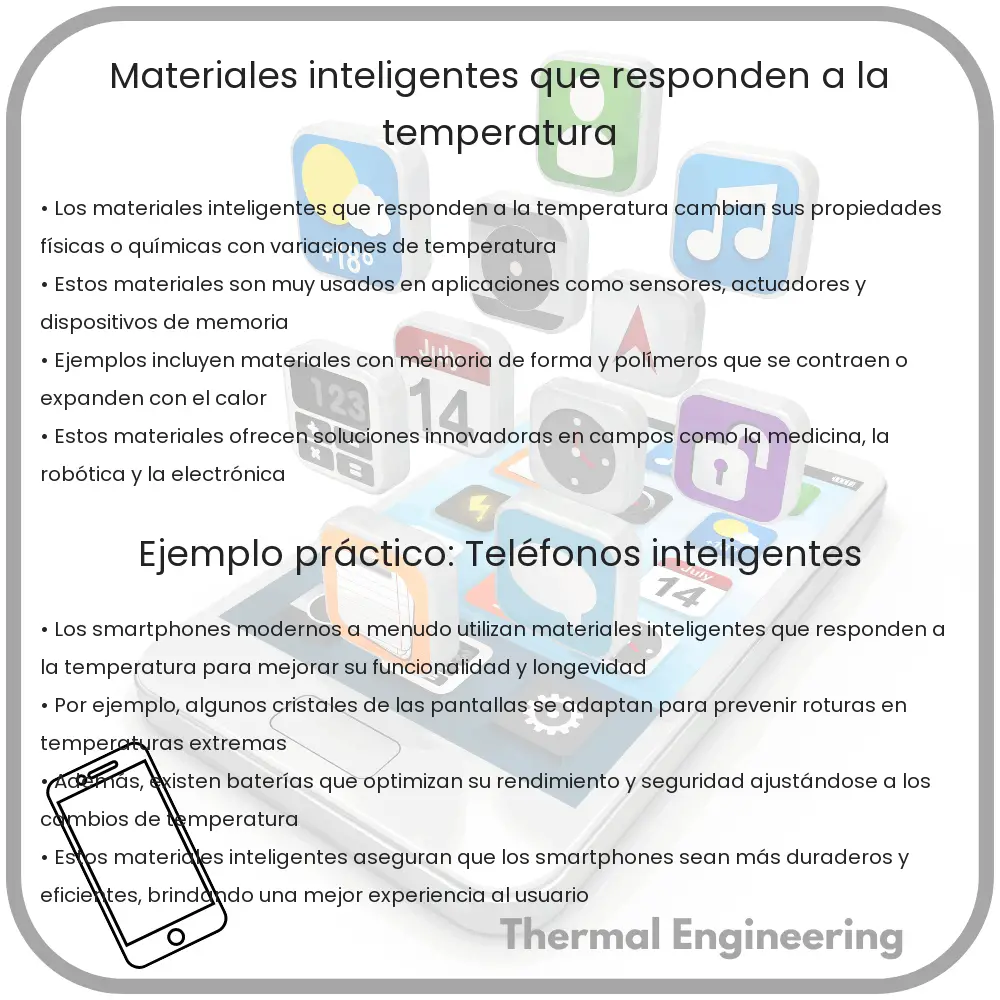 Materiales inteligentes que responden a la temperatura