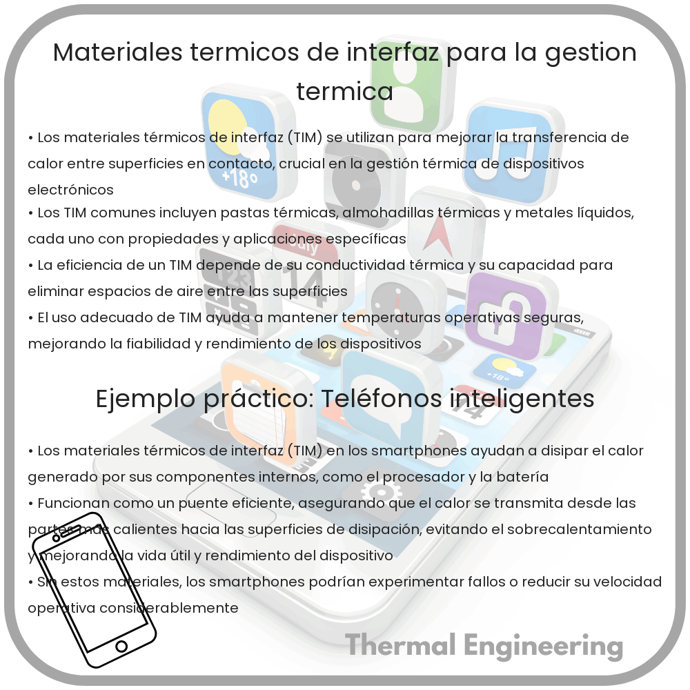 Materiales térmicos de interfaz para la gestión térmica