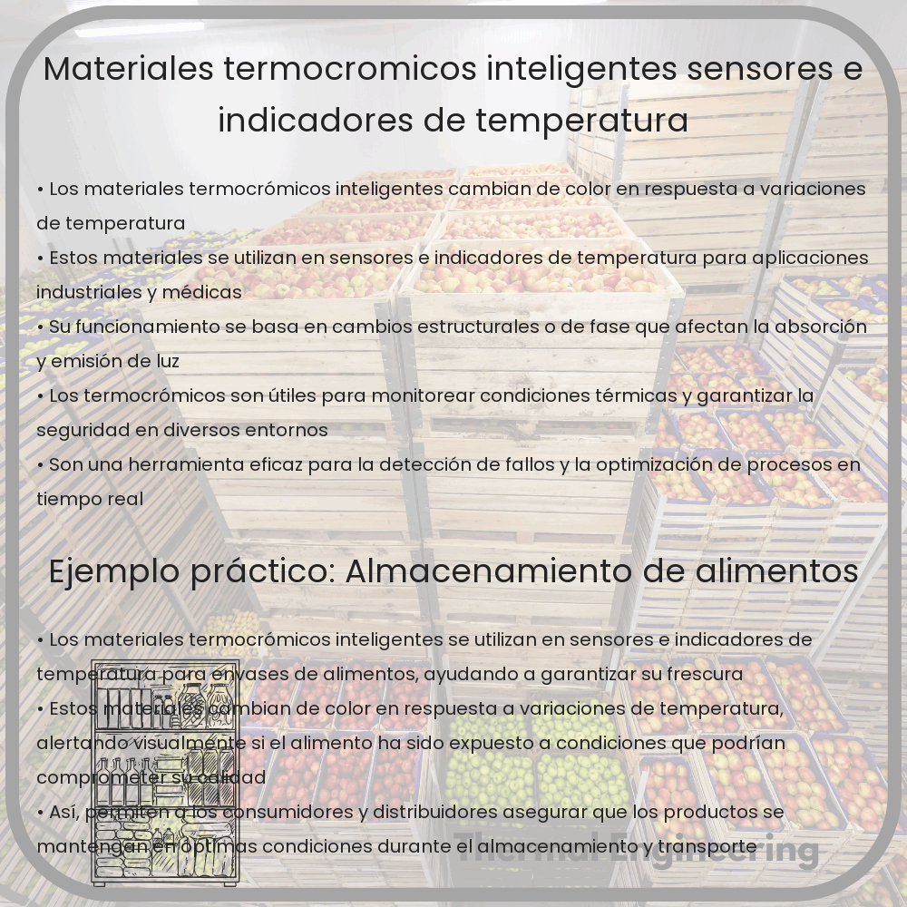 Materiales Termocrómicos Inteligentes | Sensores e Indicadores de Temperatura