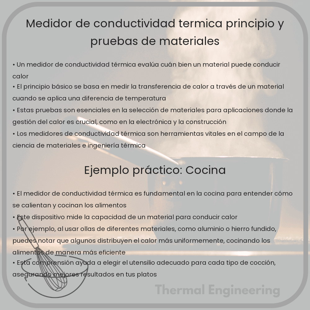 Medidor de Conductividad Térmica | Principio y Pruebas de Materiales