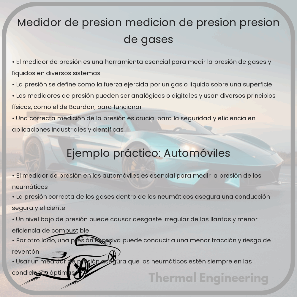 Medidor de Presión | Medición de Presión, Presión de Gases