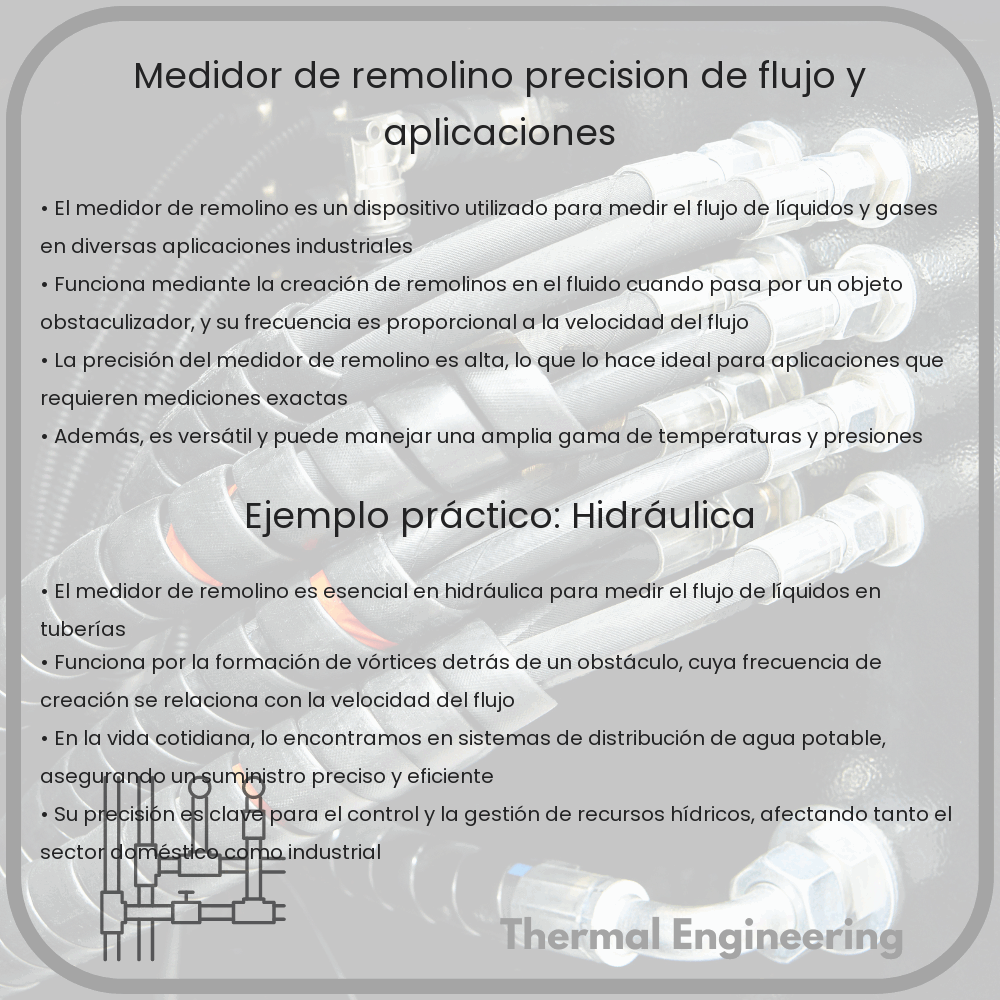 Medidor de Remolino: Precisión de Flujo y Aplicaciones